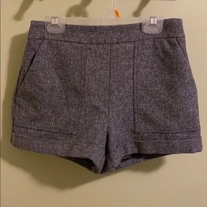 High-waisted grey Forever 21 shorts